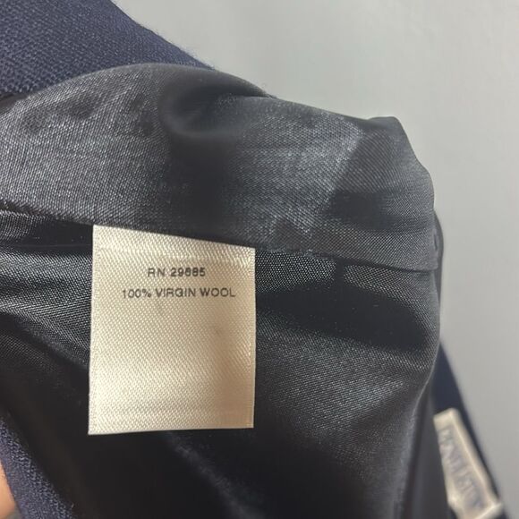 NWT New Pendleton Navy Virgin Wool Knee Length Skirt Size 14 - Picture 11 of 11